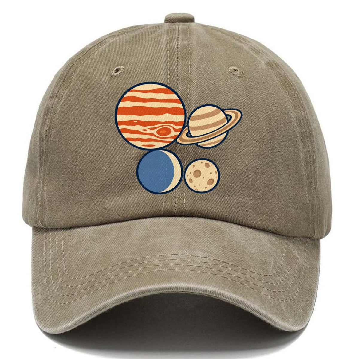 Planet Size Order Astronomy And Stargazing Classic Cap – Warm Sand