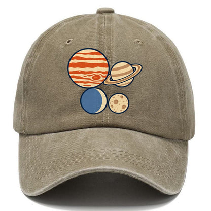Planet Size Order Astronomy And Stargazing Classic Cap – Warm Sand