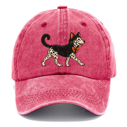 One Dalmatian In Halloween Costume Black Cat Costume With Felt Ears And A Long Curled Tail Halloween Dog Parade Classic Cap – Pomegranate Blush