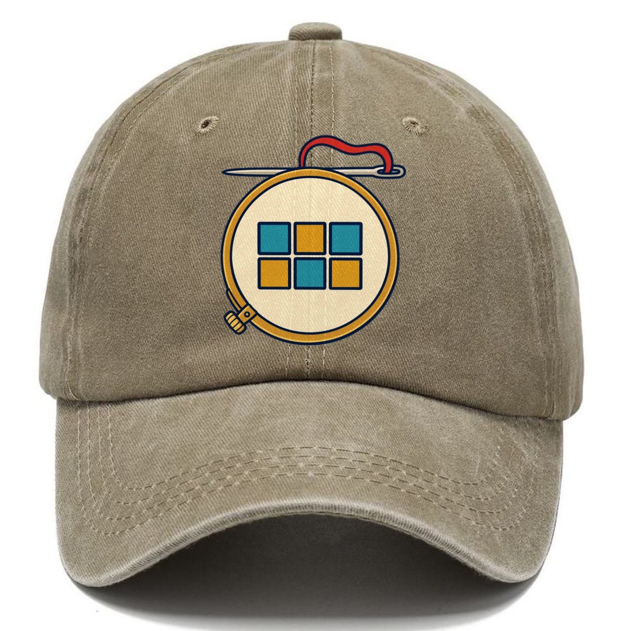 Hoop And Needle And Needlework Classic Cap – Warm Sand