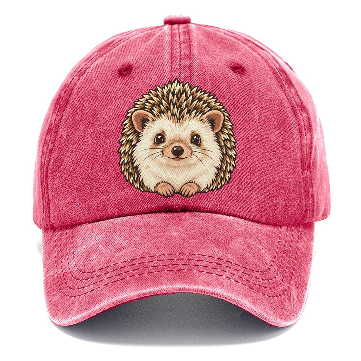 Hedgehog Round Face Small Pet Logos Classic Cap – Pomegranate Blush