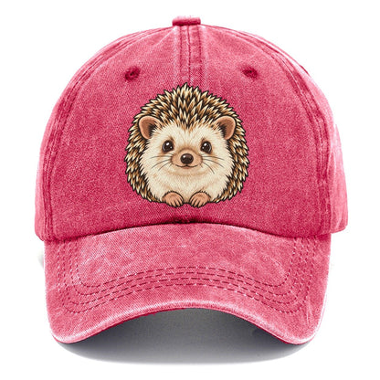 Hedgehog Round Face Small Pet Logos Classic Cap – Pomegranate Blush