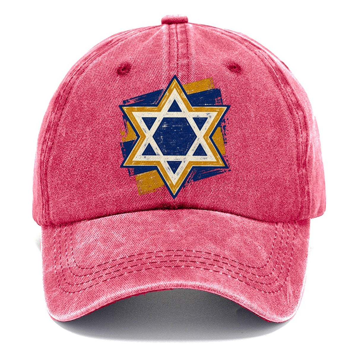 Handcrafted Star of David Classic Cap – Pomegranate Blush