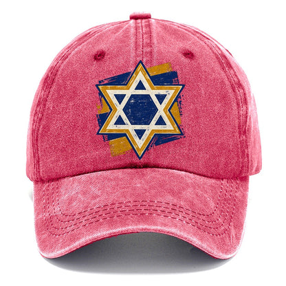 Handcrafted Star of David Classic Cap – Pomegranate Blush