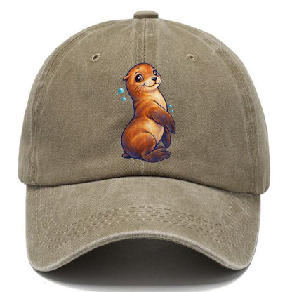 Sea Lion Upright Twist Sea Sprite Classic Cap – Warm Sand