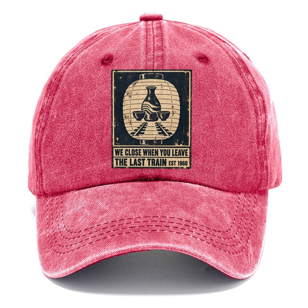 Last Train Bar Izakaya Rules Classic Cap – Pomegranate Blush