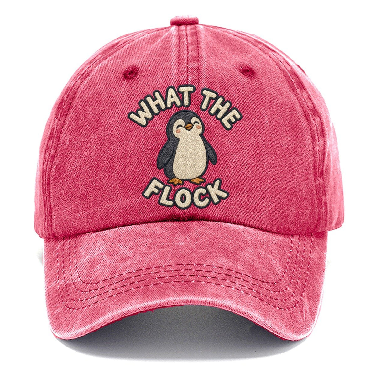 Penguin Animal Puns Classic Cap – Pomegranate Blush