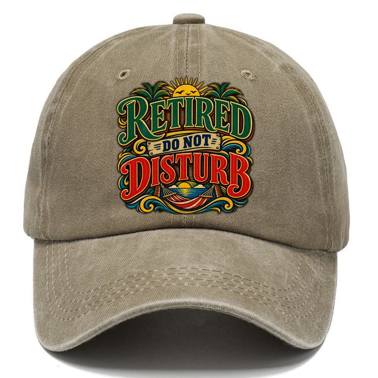 Retired Do Not Disturb Retired Living Classic Cap – Warm Sand