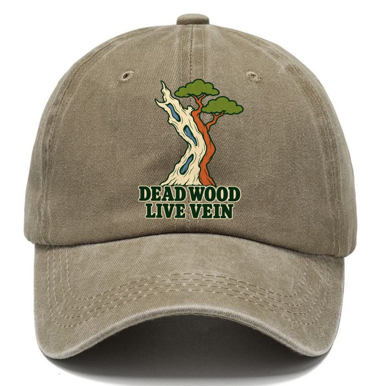 Dead Wood Live Vein Bonsai Classic Cap – Warm Sand