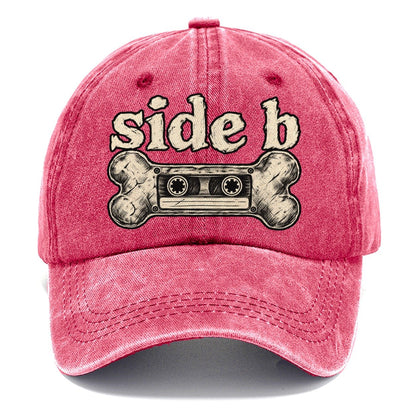 A Dog Bone Drawn As A Cassette Tape Bark For Me Classic Cap – Pomegranate Blush