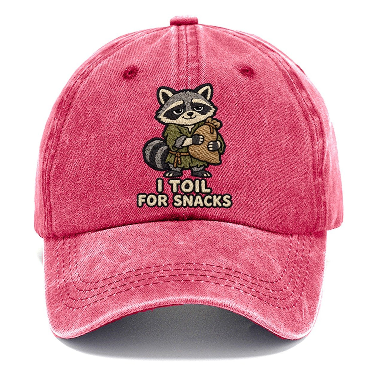 Raccoon Peasant Weary Court Classic Cap – Pomegranate Blush