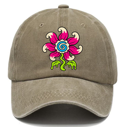 Swirl Tongue Flower Crazy Styles Classic Cap – Warm Sand