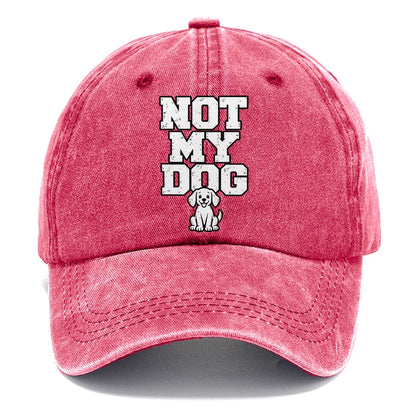 Not My Dog Classic Cap – Pomegranate Blush