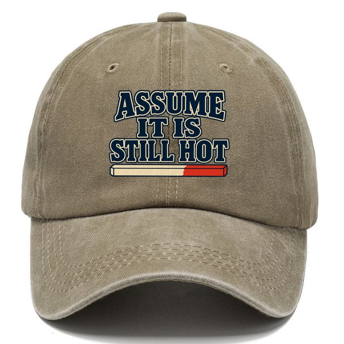 Assume It Is Still Hot Blacksmithing Classic Cap – Warm Sand