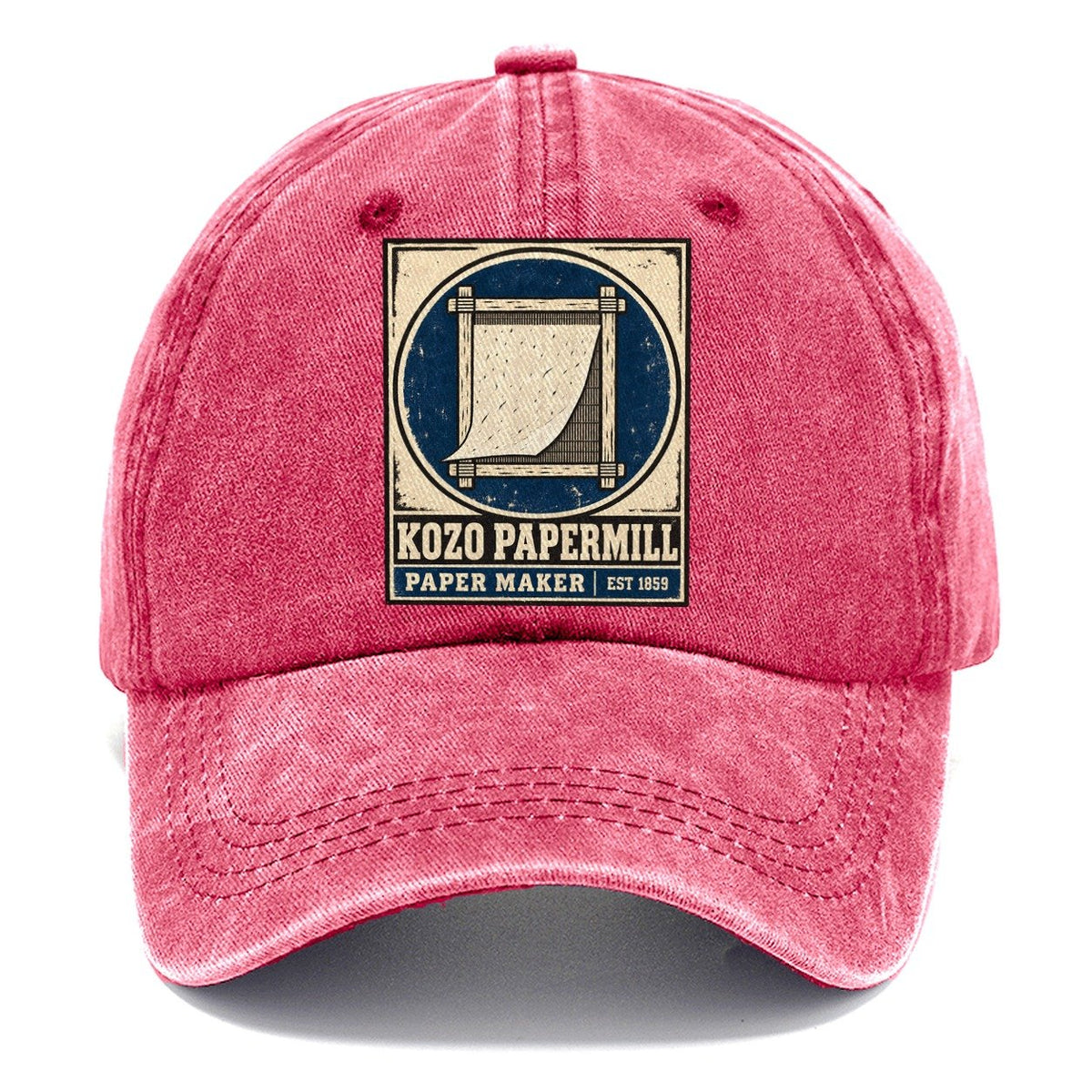 Kozo Paper Mill Noren Trade Co Classic Cap – Pomegranate Blush