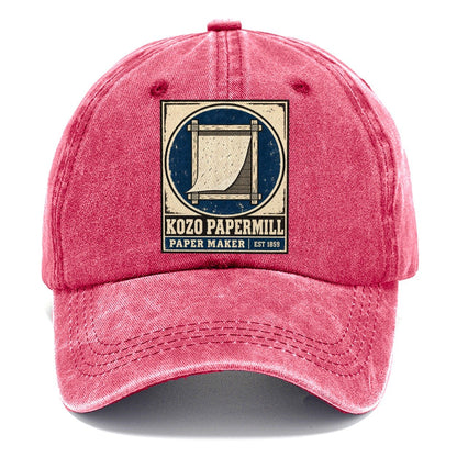 Kozo Paper Mill Noren Trade Co Classic Cap – Pomegranate Blush