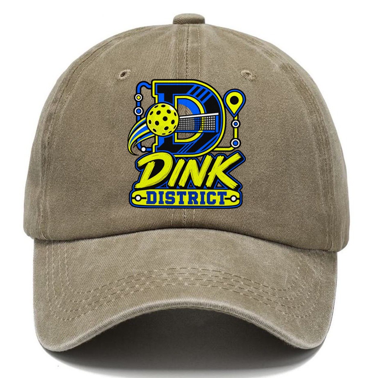 Dink District Pickleball Life Classic Cap – Warm Sand