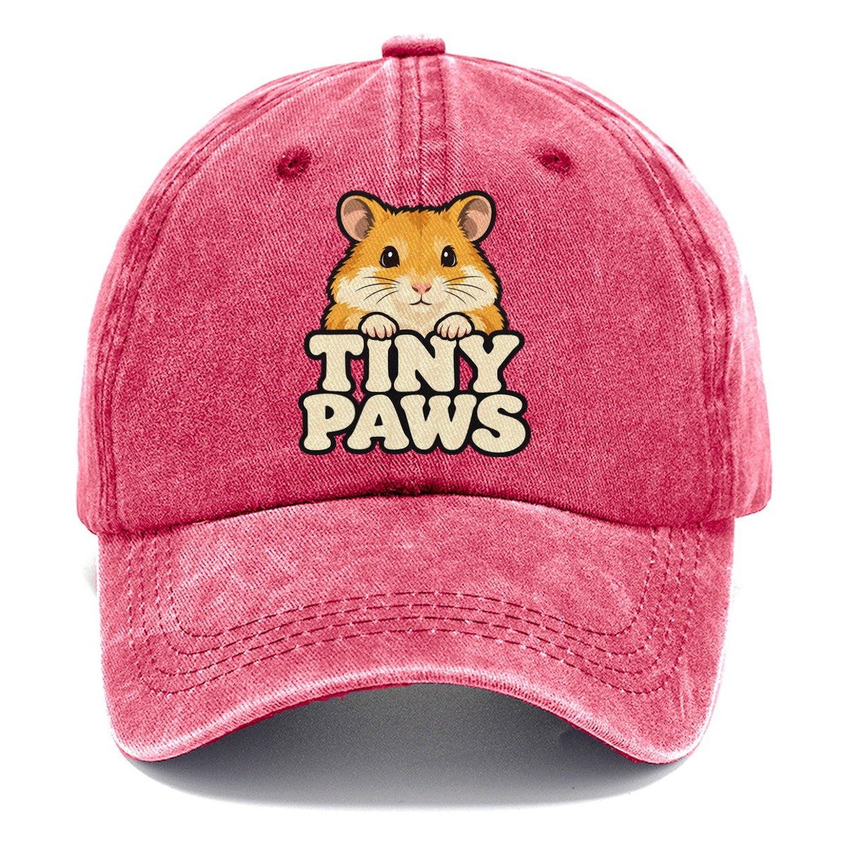 Tiny Paws Small Pet Logos Classic Cap – Pomegranate Blush