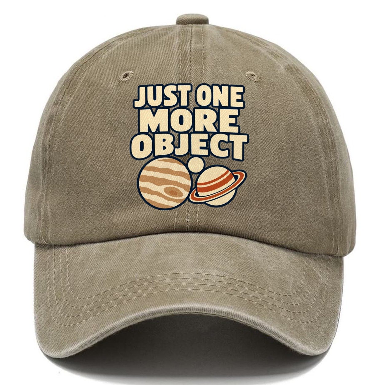 Just One More Object Astronomy And Stargazing Classic Cap – Warm Sand