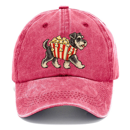 One Schnauzer In Halloween Costume Popcorn Box Costume With Kernel Puffs Halloween Dog Parade Classic Cap – Pomegranate Blush