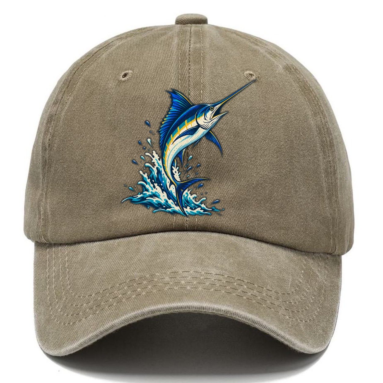 Marlin Leap Fishing Elegant Classic Cap – Warm Sand