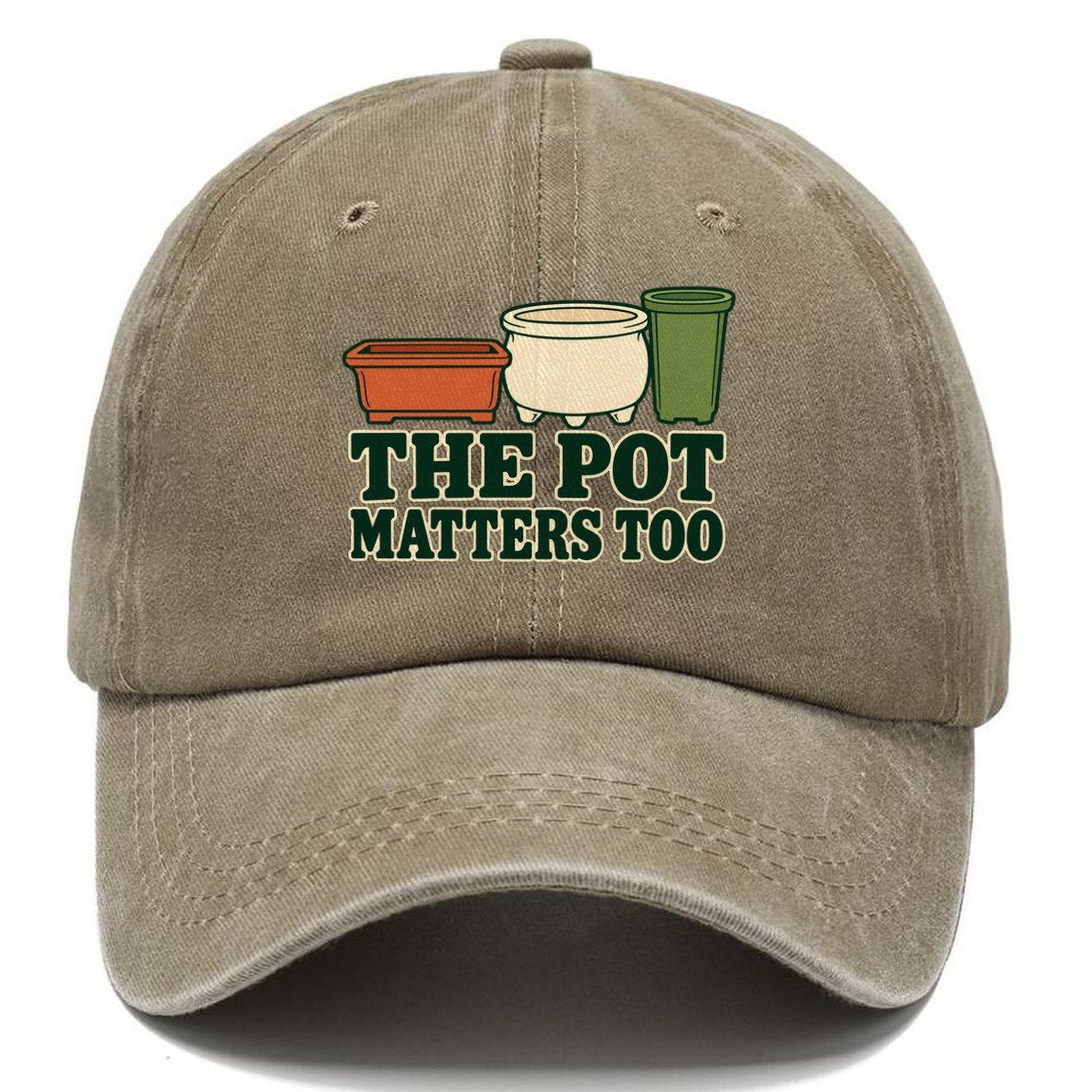 The Pot Matters Too Bonsai Classic Cap – Warm Sand