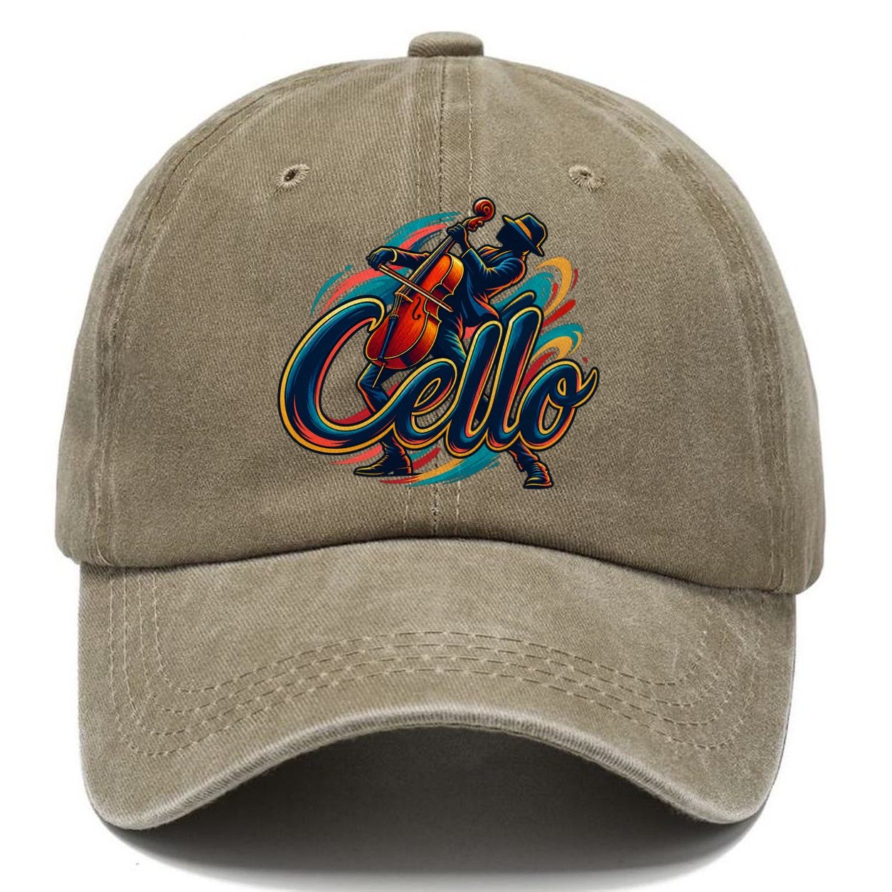 Cello Wordmark Music Instruments Classic Cap – Warm Sand