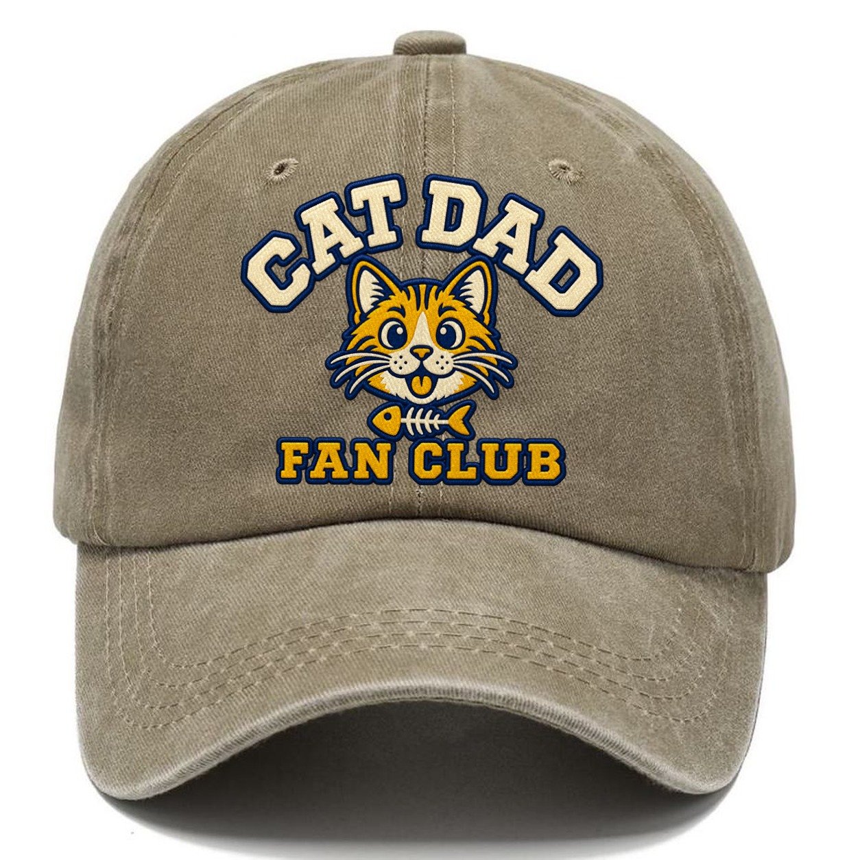 Cat Dad Fan Club Classic Cap – Warm Sand