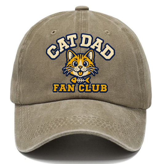 Cat Dad Fan Club Classic Cap – Warm Sand