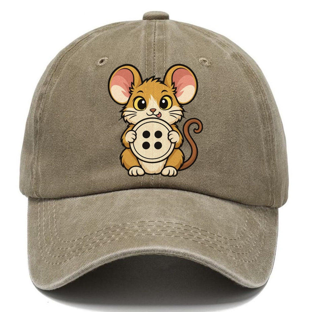 The Sewing Room Mouse Sewing And Quilting Classic Cap – Warm Sand