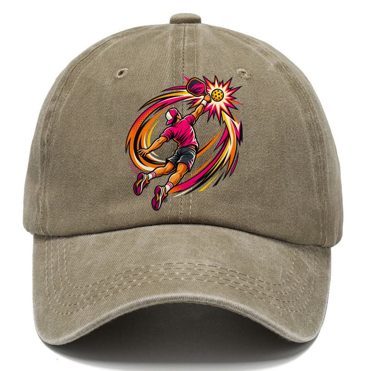 Overhead Smash Pickleball Life Classic Cap – Warm Sand