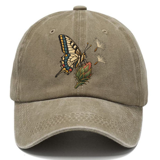 Swallowtail Thistle Rest Gentle Wild Classic Cap – Warm Sand