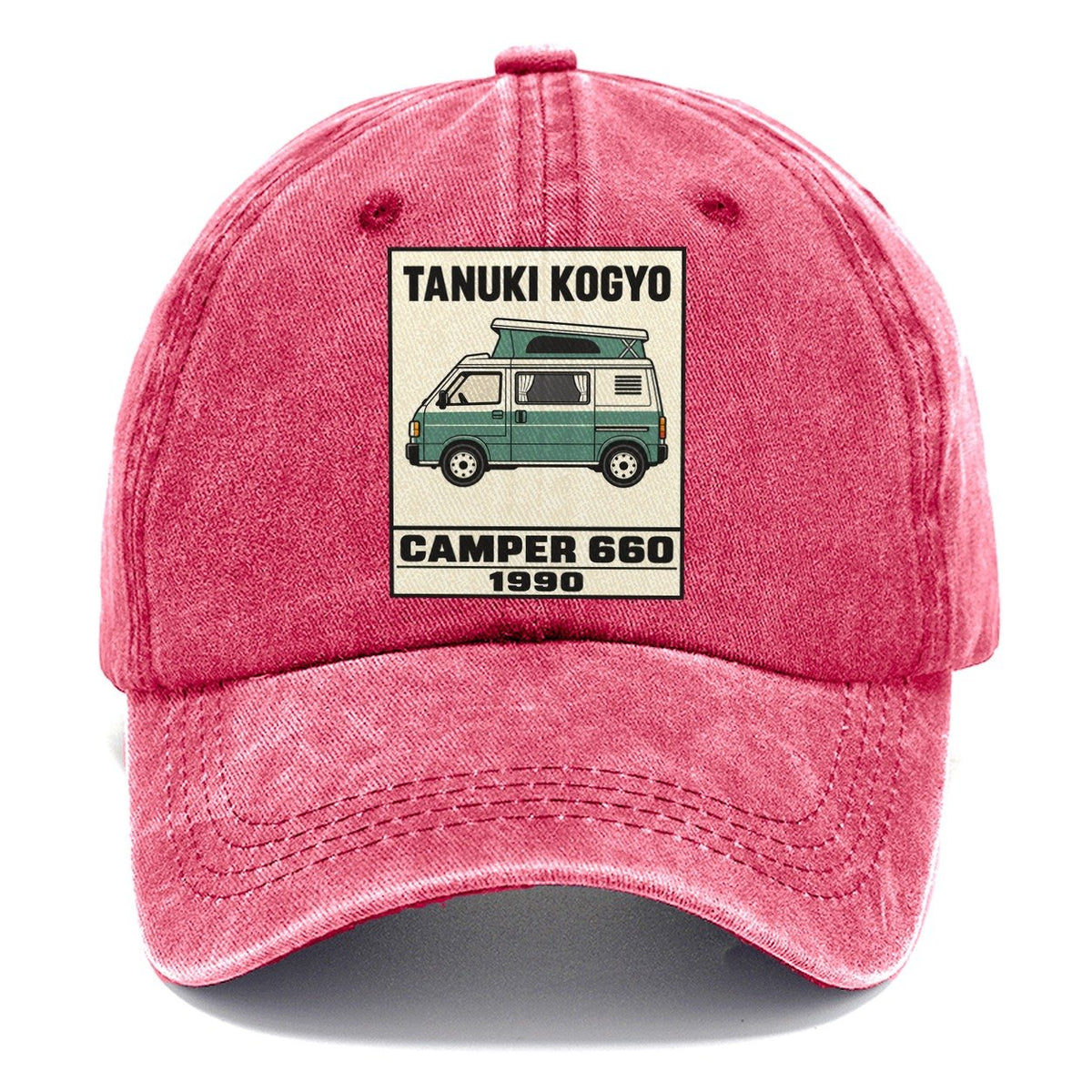 Tanuki Camper Showa Speed Plates Classic Cap – Pomegranate Blush