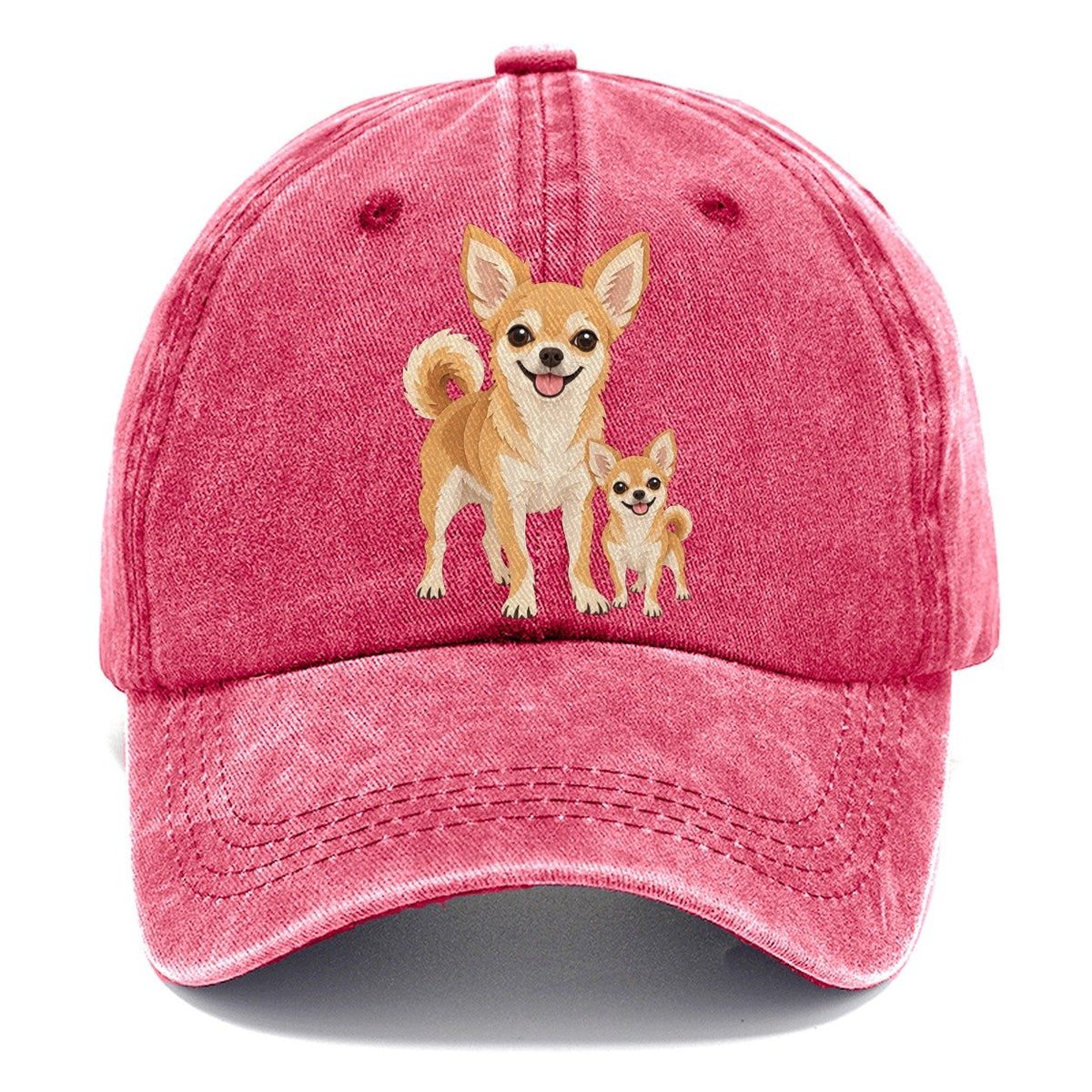 Chihuahua and Puppy Classic Cap – Pomegranate Blush
