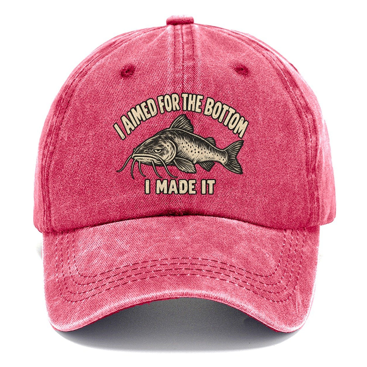 Catfish Aimed Bottom No Worm Club Classic Cap – Pomegranate Blush