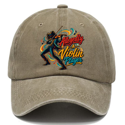 Allegedly A Violin Player Music Instruments Classic Cap – Warm Sand