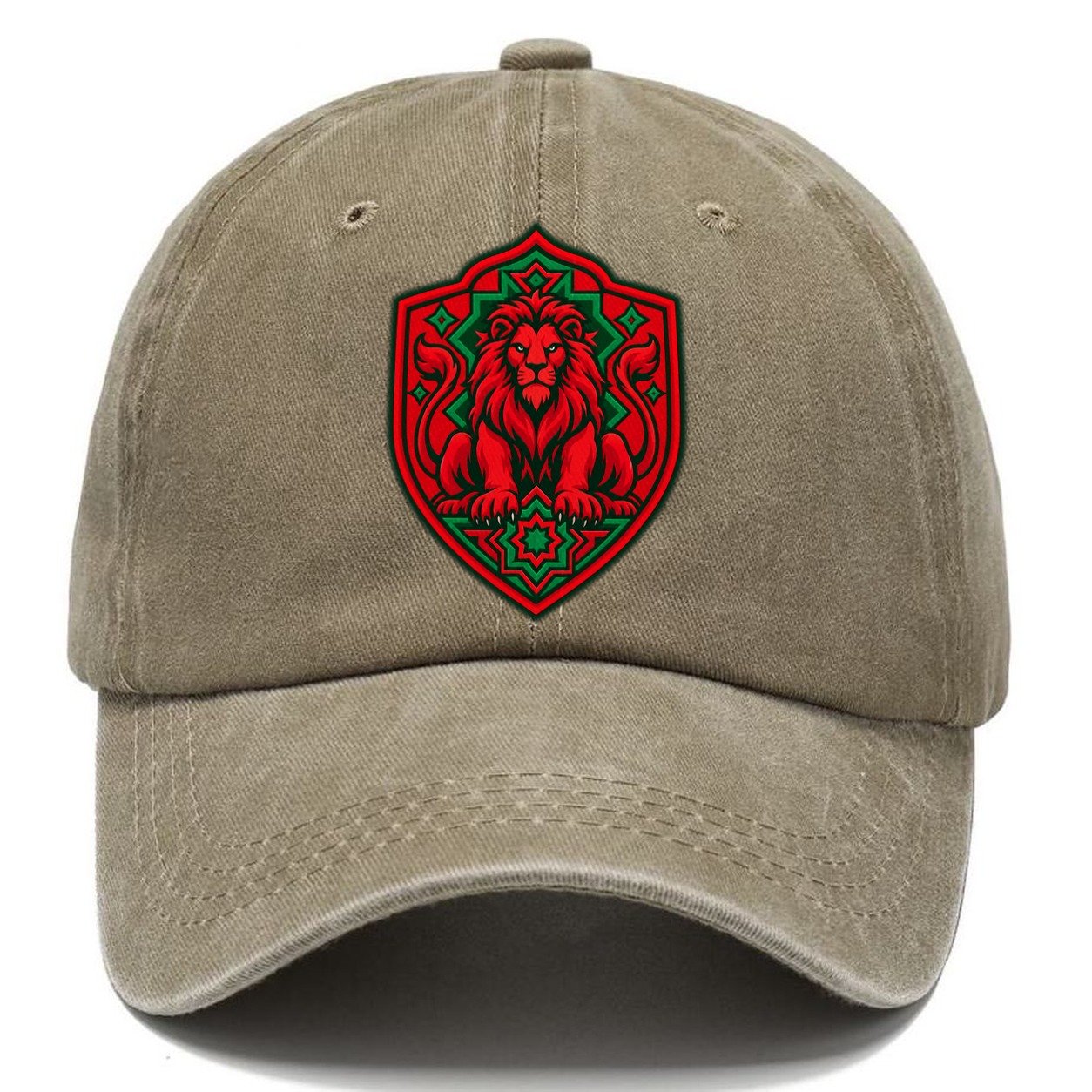 Morocco Minimal Emblem Country Logos Classic Cap – Warm Sand