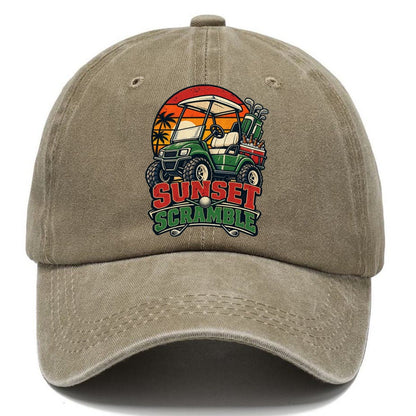 Sunset Scramble Golf Life Classic Cap – Warm Sand