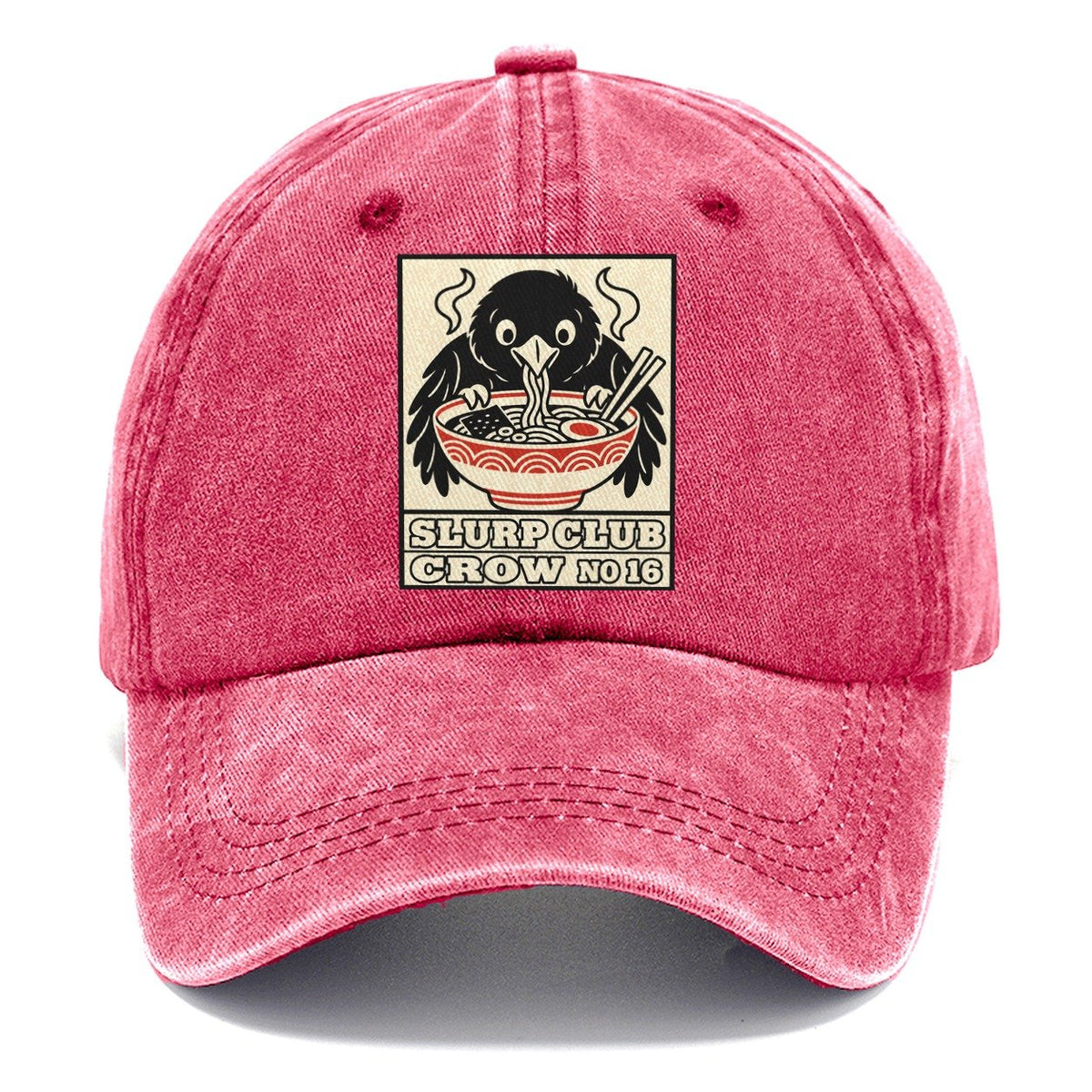Crow Leftovers Slurp Club Classic Cap – Pomegranate Blush