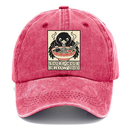 Crow Leftovers Slurp Club Classic Cap – Pomegranate Blush