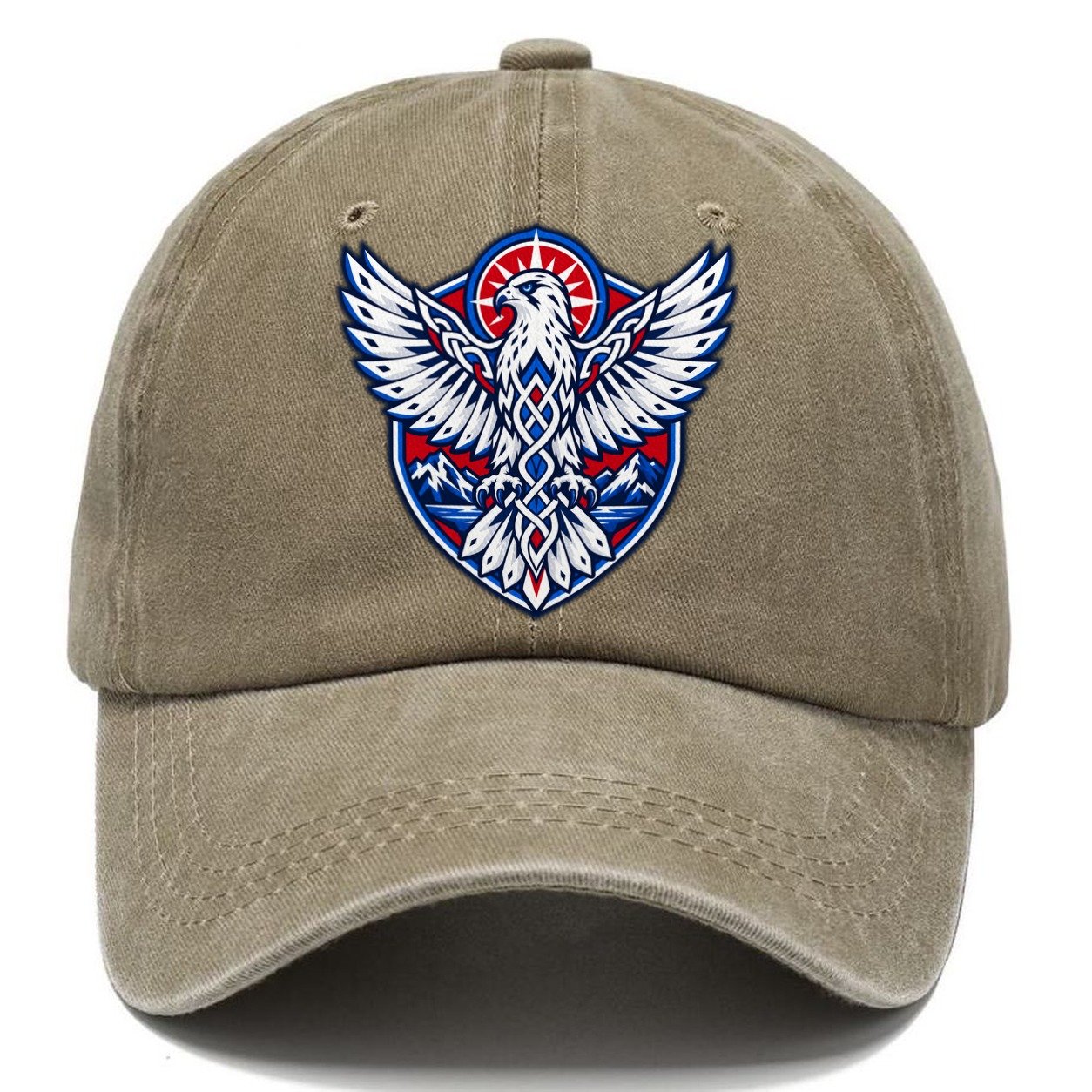 Iceland Minimal Emblem Country Logos Classic Cap – Warm Sand