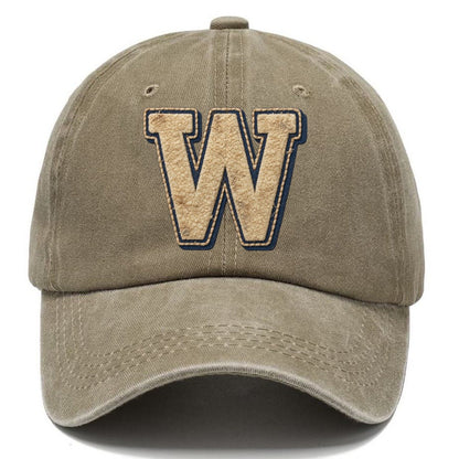 Varsity Chenille W Monogram Classic Cap – Warm Sand