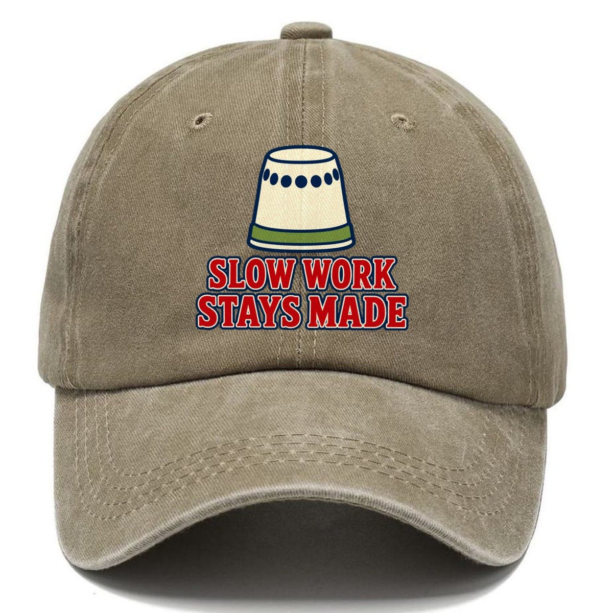 Slow Work Stays Made And Needlework Classic Cap – Warm Sand