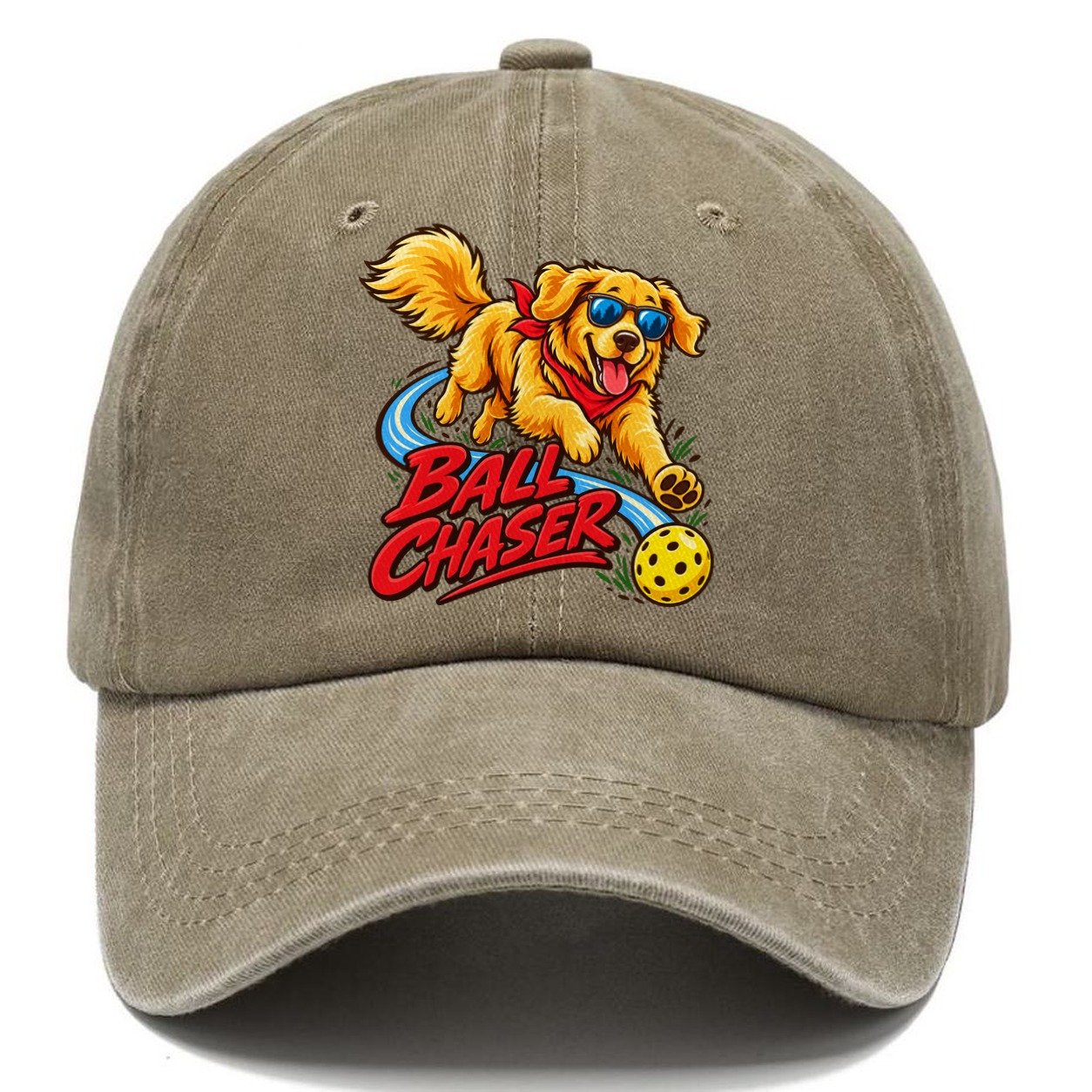 Ball Chaser Pickleball Life Classic Cap – Warm Sand