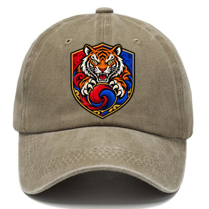 South Korea Minimal Emblem Country Logos Classic Cap – Warm Sand
