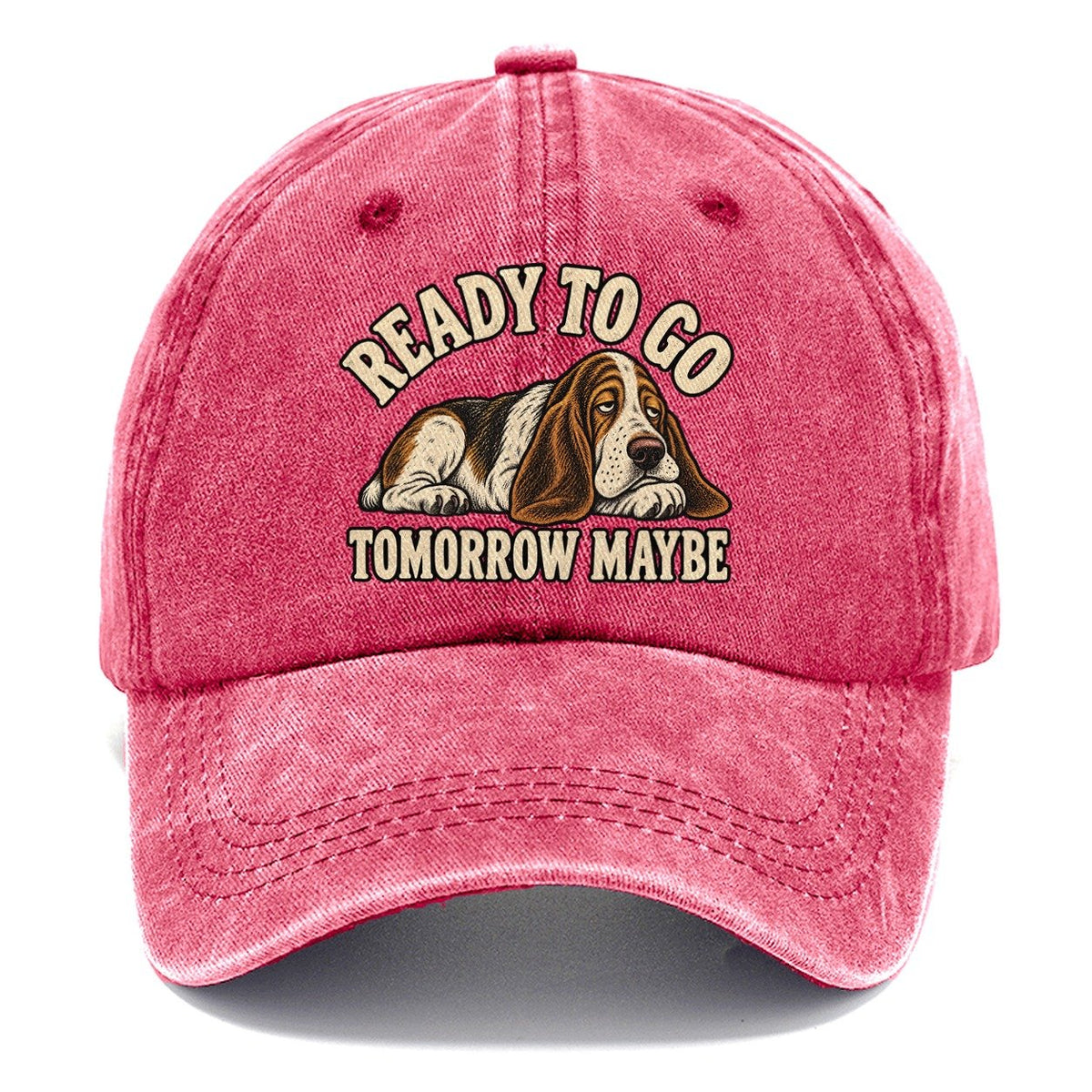 Basset Tomorrow Maybe Everyday Originals Classic Cap – Pomegranate Blush