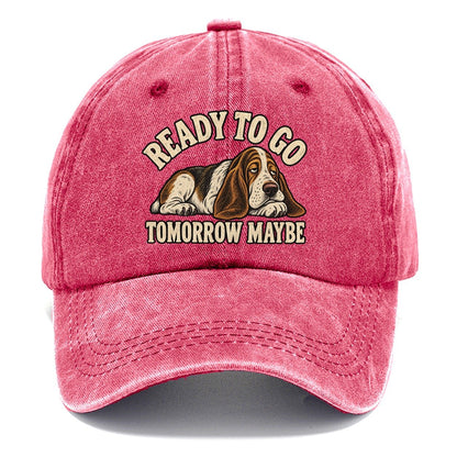 Basset Tomorrow Maybe Everyday Originals Classic Cap – Pomegranate Blush