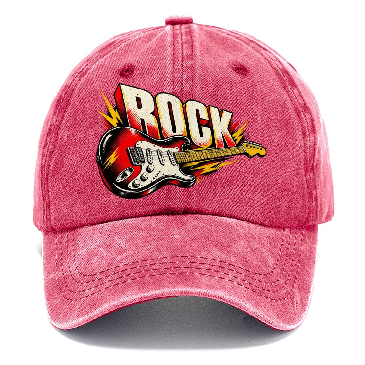 ROCK Electric Guitar Classic Cap – Pomegranate Blush