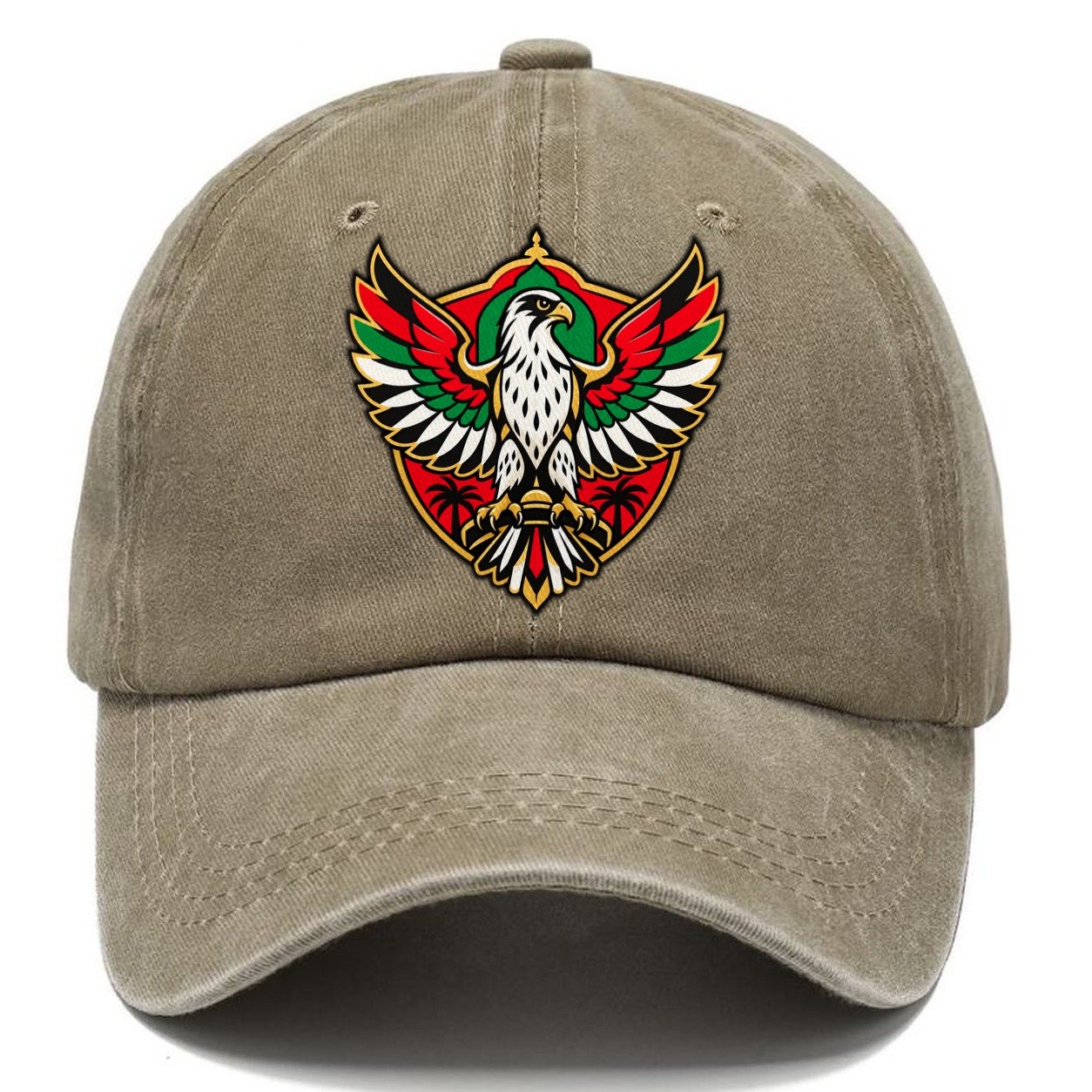 United Arab Emirates Minimal Emblem Country Logos Classic Cap – Warm Sand