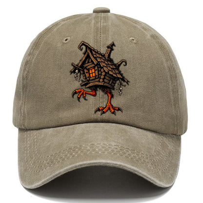 Baba Yaga Hut On Chicken Legs Witch Magic Classic Cap – Warm Sand